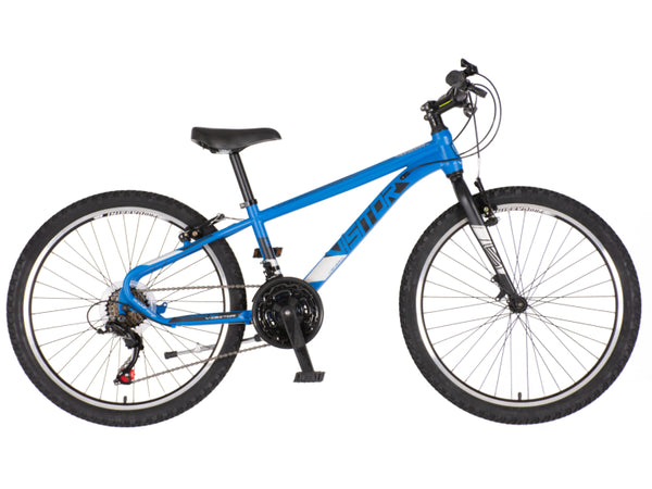 Bicikl junior 24 visitor radiance 24" 12" v-brake  21 brzina 132-155cm (xs) plavi