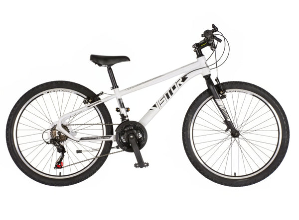 Bicikl junior 24 visitor radiance 24" 12" v-brake   21 brzina 132-155cm (xs) beli