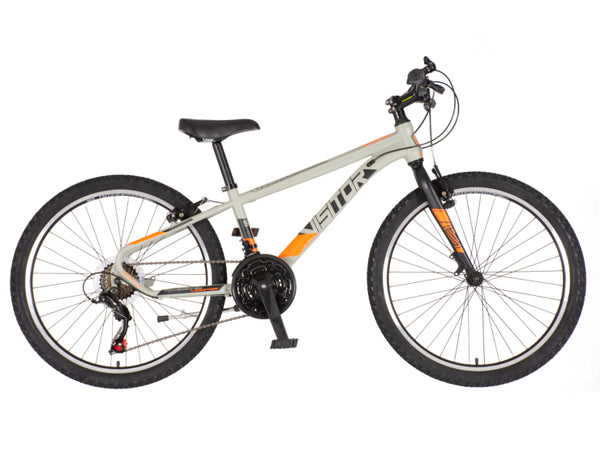 Bicikl junior 24 visitor radiance 24" 12" v-brake   21 brzina 132-155cm (xs) sivi