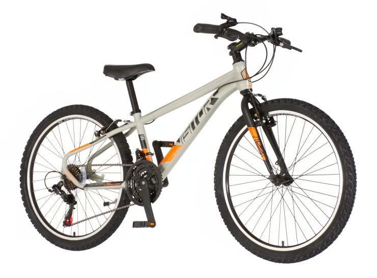 Bicikl junior 24 visitor radiance 24" 12" v-brake   21 brzina 132-155cm (xs) sivi