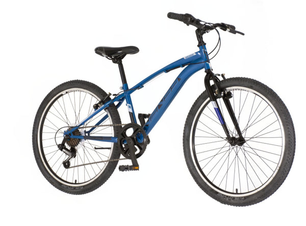 Bicikl junior 24 venssini arcadia 24" 12" v-brake  6 brzina 132-155cm (xs) plavi perla