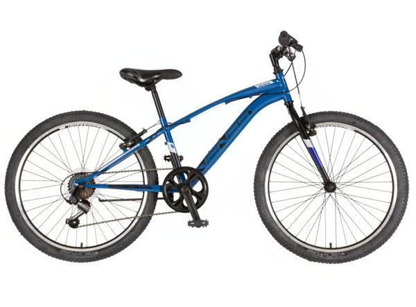 Bicikl junior 24 venssini arcadia 24" 12" v-brake  6 brzina 132-155cm (xs) plavi perla