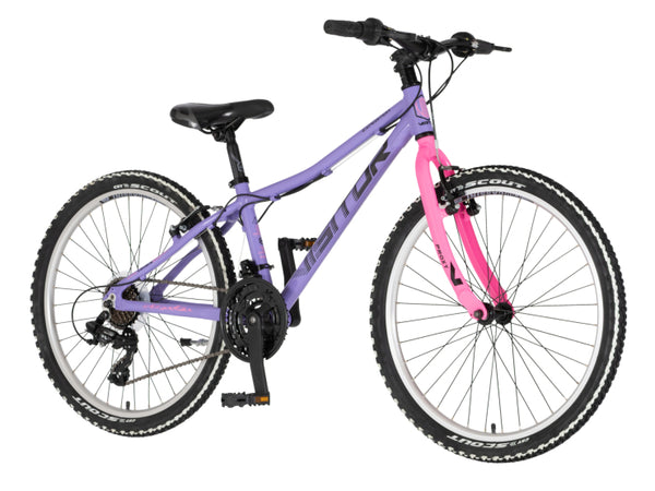 Bicikl junior 24 visitor proxy start 2.1 24" tvrda alu 13" v-brake 21 brzina 142-165cm (s) ljubičast