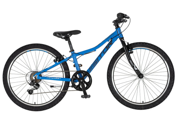 Bicikl junior 24 visitor proxy start 2.0 24" tvrda alu 11" v-brake  7 brzina 132-155cm (xs) plavi