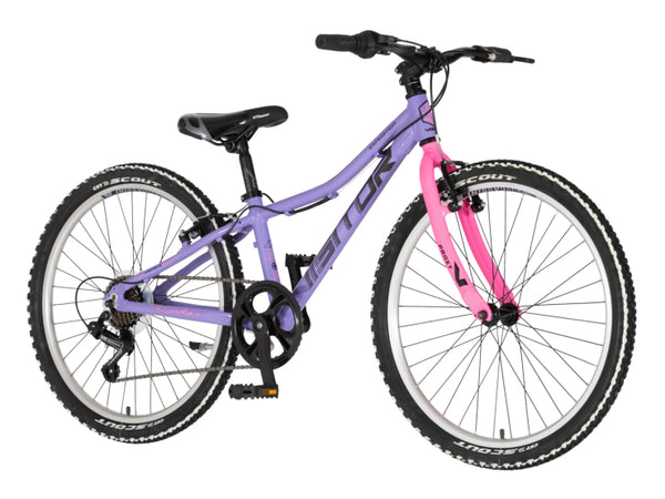 Bicikl junior 24 visitor proxy start 2.0 24" tvrda alu 11" v-brake 7 brzina 132-155cm (xs) ljubičast
