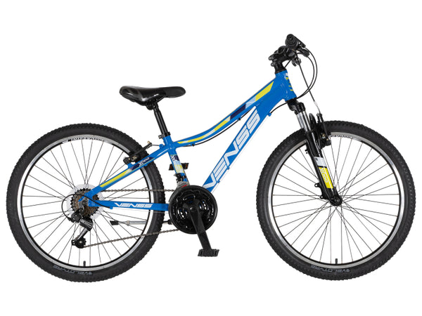 Bicikl junior 24 venssini parma x100 alu 24" alu 12" v-brake  18 brzina 132-155cm (xs) plavi