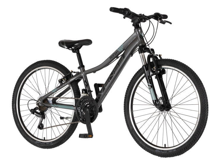 Bicikl junior 24 venssini parma x100 alu 24" alu 12" v-brake  18 brzina 132-155cm (xs) sivi