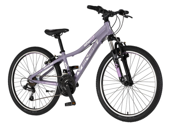 Bicikl junior 24 venssini parma x100 alu 24" alu 12" v-brake  18 brzina 132-155cm (xs) ljubičasti