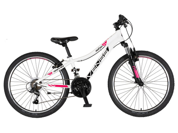Bicikl junior 24 venssini parma x100 alu 24" alu 12" v-brake  18 brzina 132-155cm (xs) belo roze
