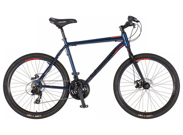 Bicikl mtb visitor nitro 26" alu 21" disk dupli 21 brzina 175-193cm (xl) plavi perla mat uv