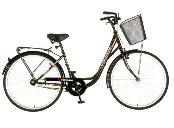 Bicikl city venssini diamante 26x1.3/8" 17" v-brake  kontra 155-178cm (s/m) zeleni
