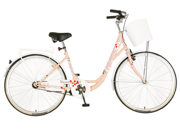 Bicikl city venssini diamante 26x1.3/8" 19" v-brake  kontra 155-178cm (s/m) bež
