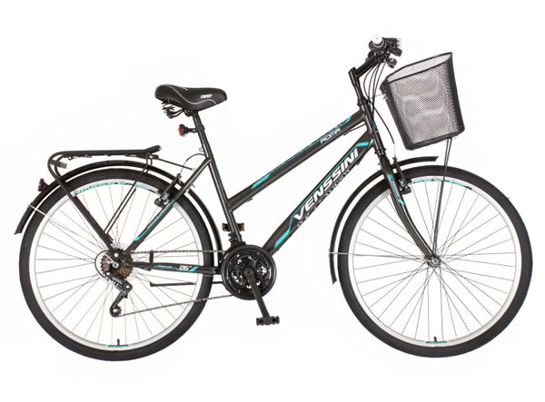 Bicikl city venssini roma 26" 18" v-brake  18 brzina 155-178cm (s/m) sivi