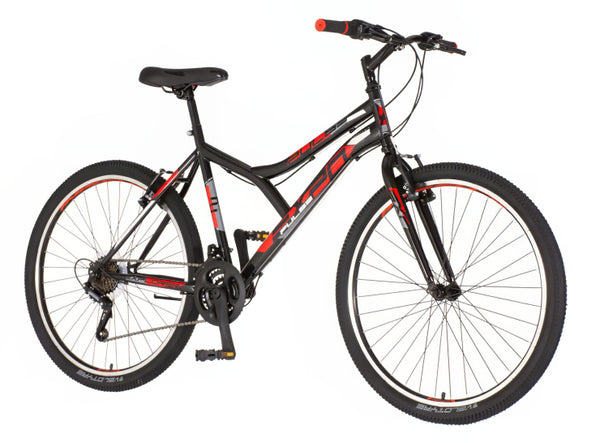 Bicikl mtb explorer spy 26" 19" v-brake  18 brzina 158-175cm (m) crno crveni