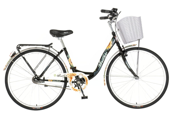 Bicikl city visitor lowland 26x1.3/8" 16" v-brake kontra favorit 155-178cm (s/m) crno plavi