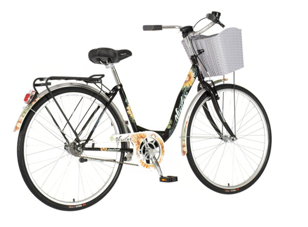 Bicikl city visitor lowland 26x1.3/8" 16" v-brake kontra favorit 155-178cm (s/m) crno plavi