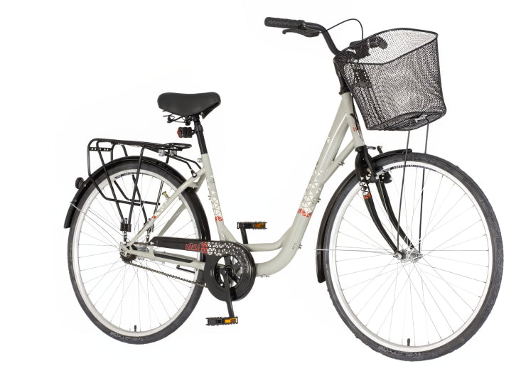 Bicikl city venssini diamante 26x1.3/8" 17" v-brake  kontra 155-178cm (s/m) sivi