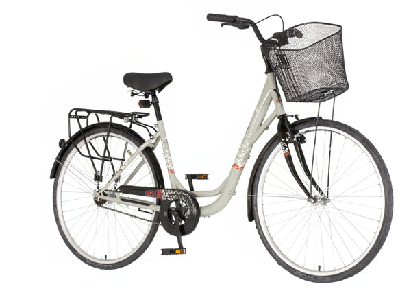 Bicikl city venssini diamante 26x1.3/8" 17" v-brake  kontra 155-178cm (s/m) sivi