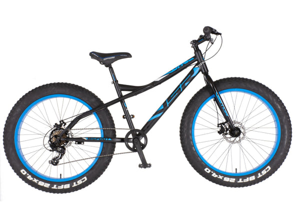 Bicikl fatbike visitor fat bike 26" 16" prednji i zadnji disk 7 brzina 158-175cm (m) crno plavi