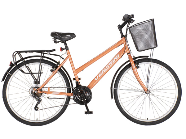 Bicikl city venssini roma 26" 18" v-brake  18 brzina 155-178cm (s/m) bakarni