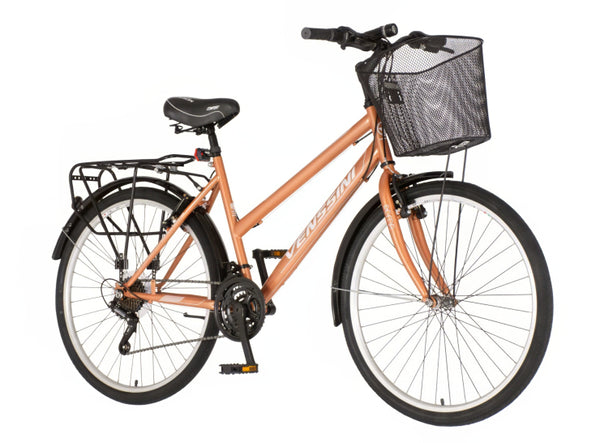 Bicikl city venssini roma 26" 18" v-brake  18 brzina 155-178cm (s/m) bakarni