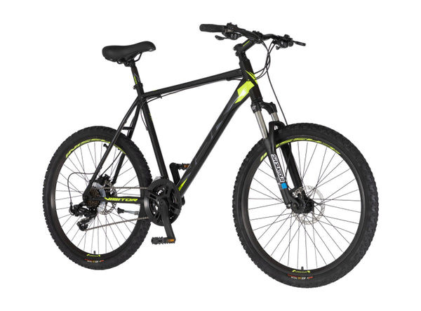 Bicikl mtb visitor master 26" am santur 22" disk hidraulika 21 brzina 175-193cm (xl) crno žuti