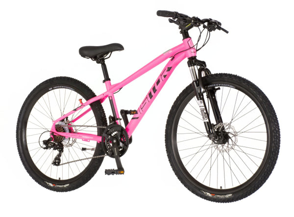 Bicikl mtb visitor cascade 26" amortizer 14" prednji i zadnji disk 21 brzina 142-165cm (s) roze