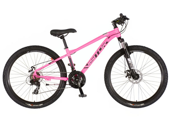 Bicikl mtb visitor cascade 26" amortizer 14" prednji i zadnji disk 21 brzina 142-165cm (s) roze