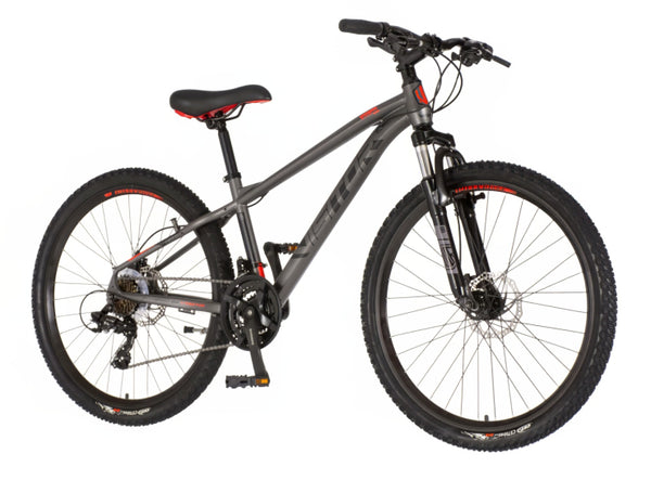 Bicikl mtb visitor cascade 26" amortizer 14" disk dupli 21 brzina 142-165cm (s) sivi