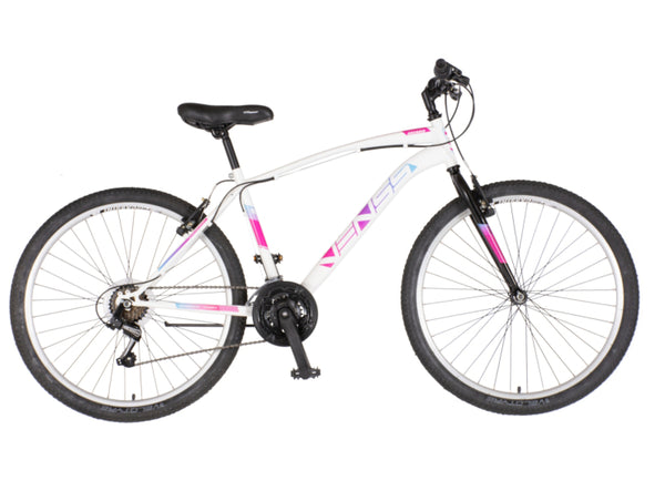 Bicikl mtb venssini arcadia 26" 17" v-brake  18 brzina 158-175cm (m) belo roze