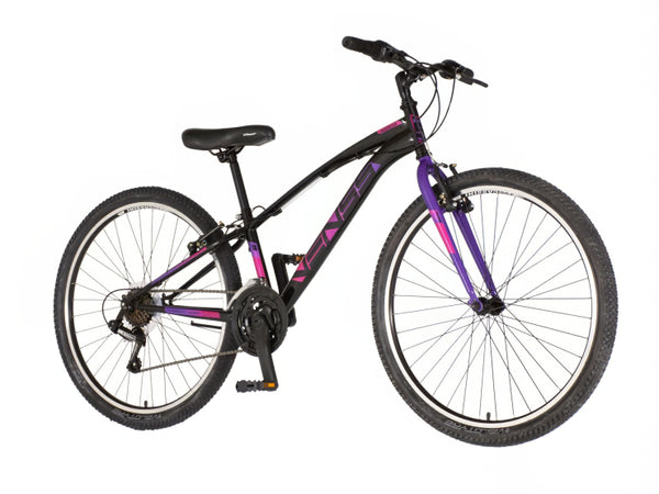 Bicikl mtb venssini arcadia 26" 12" v-brake  18 brzina 132-155cm (xs) crno ljubičasti