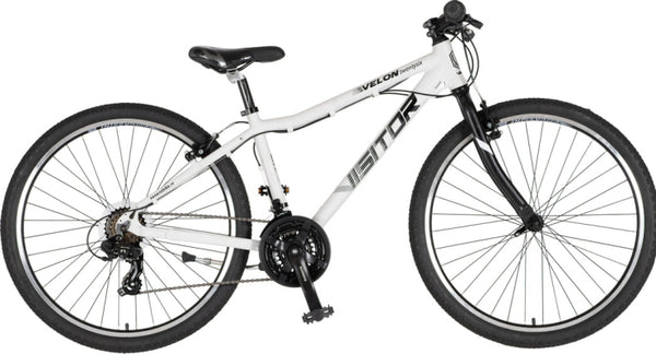 Bicikl mtb visitor proxy start 2.1 26" tvrda alu 13" v-brake   21 brzina 132-155cm (xs) belo crni