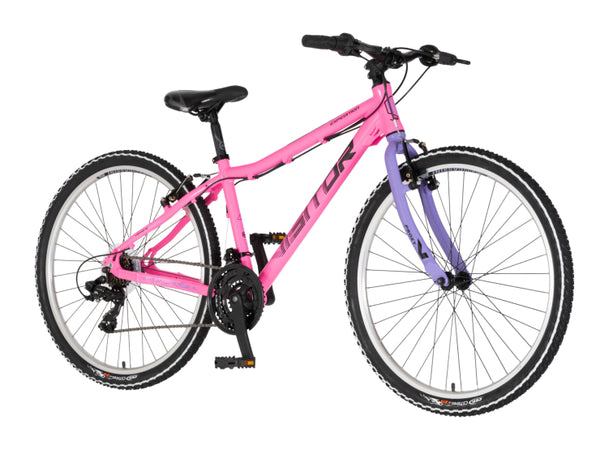 Bicikl mtb visitor proxy start 2.1 26" tvrda alu 15" v-brake  21 brzina 142-165cm (s) roze