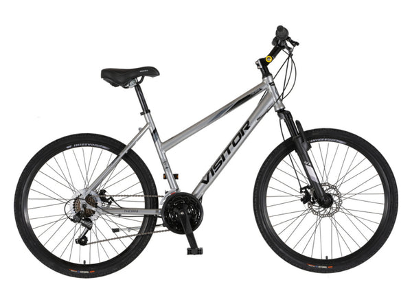 Bicikl mtb visitor crx d2 26" amortizer alu 19" disk dupli 21 brzina 155-178cm (s/m) srebrni