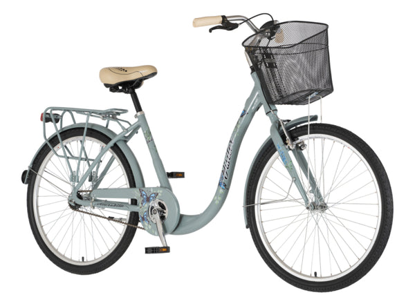 Bicikl fashion visitor butterfly 26" alu 17" v-brake kontra quanda 155-178cm (s/m) tirkiz
