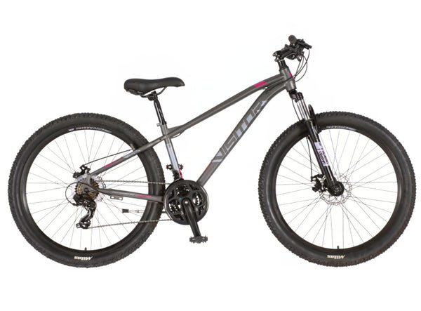 Bicikl mtb visitor cascade 27.5" amortizer 15" prednji i zadnji disk 21 brzina 158-175cm(m) sivi