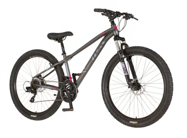 Bicikl mtb visitor cascade 27.5" amortizer 15" prednji i zadnji disk 21 brzina 158-175cm(m) sivi