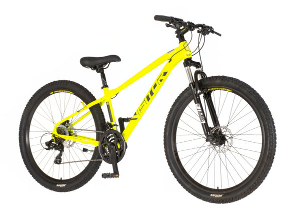 Bicikl mtb visitor cascade 27.5" amortizer 15" neon prednji i zadnji disk 21 brzina 158-175cm (m) ne