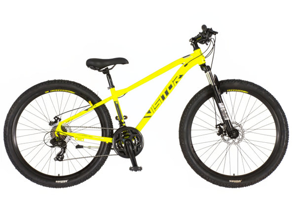 Bicikl mtb visitor cascade 27.5" amortizer 15" neon prednji i zadnji disk 21 brzina 158-175cm (m) ne