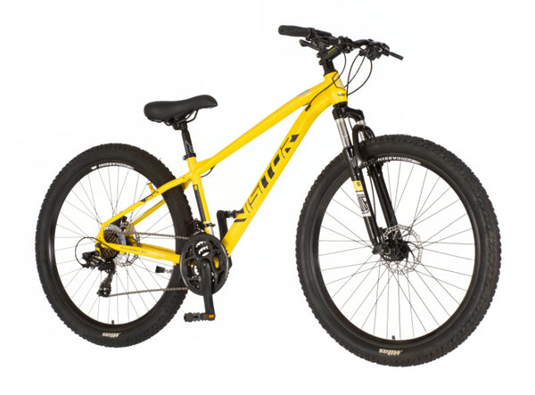 Bicikl mtb visitor cascade 27.5" amortizer 15" prednji i zadnji disk 21 brzina 158-175cm (m) žuti