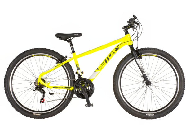 Bicikl mtb visitor radiance 27.5" 15" v-brake  21 brzina 158-175cm (m) neon žuti