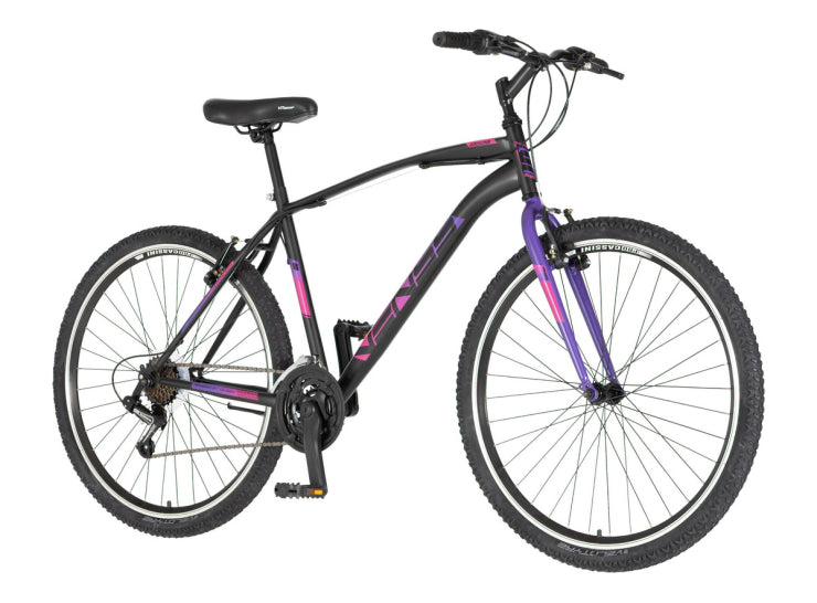 Bicikl mtb venssini arcadia 27.5" 19" v-brake  18 brzina 170-185cm (l) crno ljubičasti