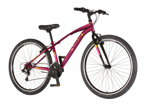 Bicikl mtb venssini arcadia 27.5" 14" v-brake 18 brzina 158-175cm (m) bordo perla uv sjaj