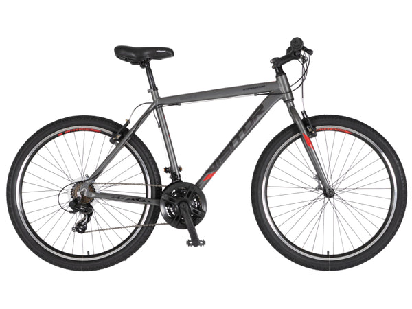 Bicikl mtb visitor zero 27.5" alu 21" v-brake 18 brzina 175-193cm (xl) sivi
