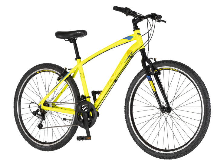 Bicikl mtb venssini zoomer 27.5" alu 17" v-brake  18 brzina 170-185cm (l) neon žuti uv