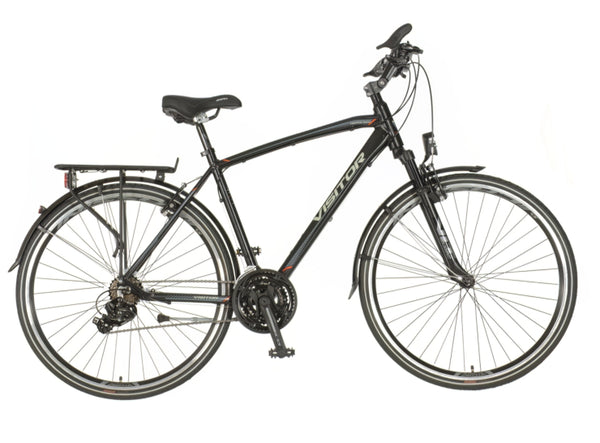 Bicikl tour visitor terra man 28" amortizer alu 21" v-brake  21 brzina 167-192cm (l/xl) crni