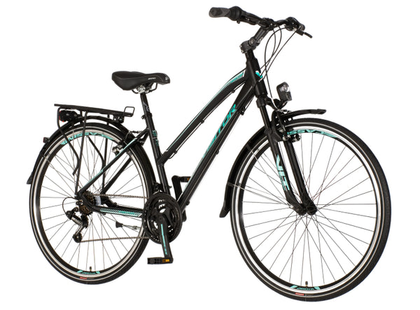 Bicikl tour visitor terra lady 28" amortizer alu 18" v-brake 18 brzina 155-178cm (s/m) crno tirkiz