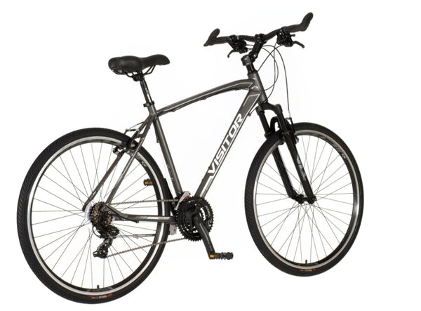 Bicikl tour visitor terra man 28" amortizer alu 21" v-brake 21 brzina 167-192cm (l/xl) siva