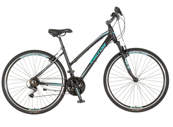 Bicikl tour visitor terra lady 28" amortizer alu 18" v-brake  18 brzina 155-178cm (s/m) crno tirkiz