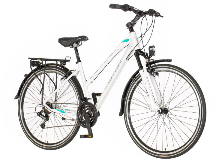 Bicikl tour visitor terra lady 28" amortizer alu 18" v-brake  18 brzina 155-178cm (s/m) belo tirkiz